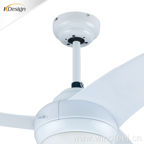 Low profile 42 inch white ceiling fan